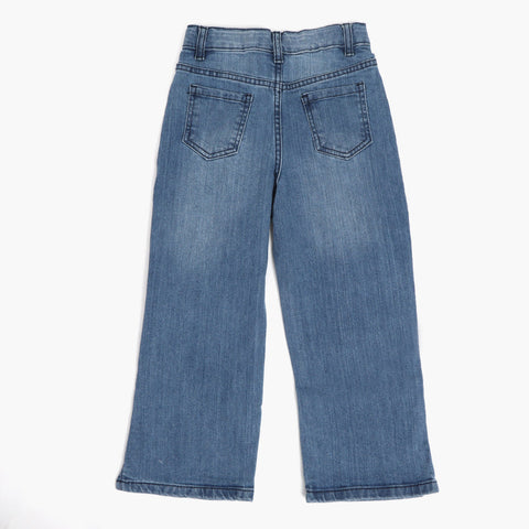 Eminent Girls Wide Leg Pant - Dark Blue
