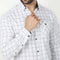 Eminent Men's Casual Check Shirt - White