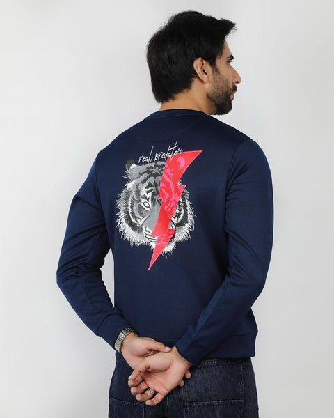 Eminent Men's Full Sleeves Sweat Shirt - Navy Blue, Men's Sweater & Sweat Shirts, Eminent, Chase Value