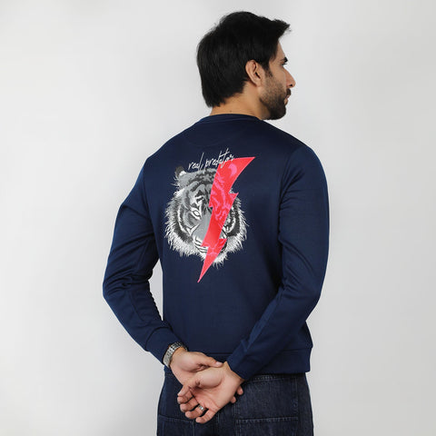 Eminent Men's Full Sleeves Sweat Shirt - Navy Blue, Men's Sweater & Sweat Shirts, Eminent, Chase Value