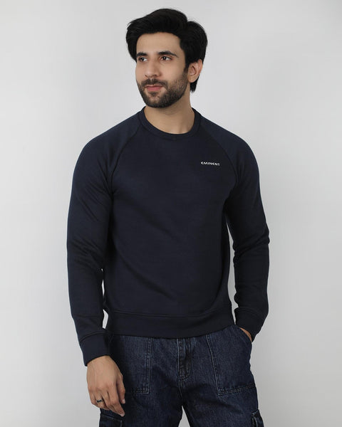 Eminent Men's Full Sleeves Sweat Shirt - Navy Blue, Men's Sweater & Sweat Shirts, Eminent, Chase Value