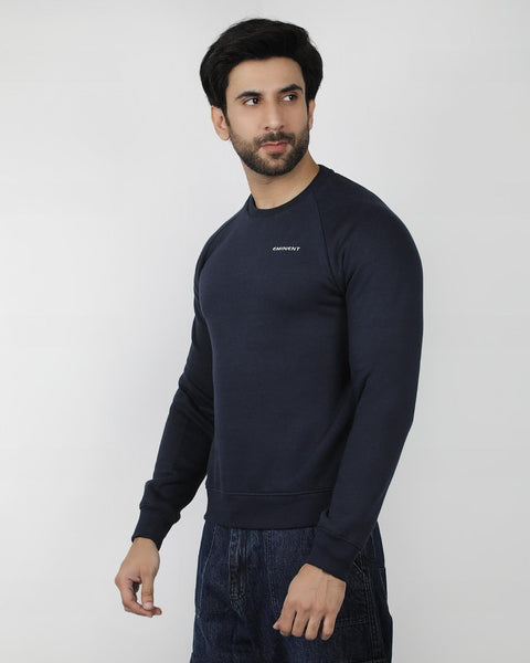 Eminent Men's Full Sleeves Sweat Shirt - Navy Blue, Men's Sweater & Sweat Shirts, Eminent, Chase Value
