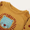 Eminent Newborn Girls Full Sleeves T-Shirt - Mustard