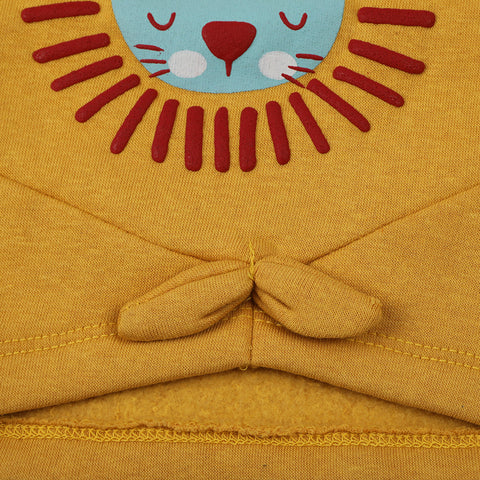 Eminent Newborn Girls Full Sleeves T-Shirt - Mustard, Newborn Girls T-Shirts, Eminent, Chase Value