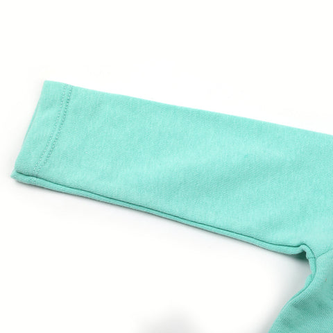 Eminent Newborn Girls Full Sleeves T-Shirt - Mint Green, Newborn Girls T-Shirts, Eminent, Chase Value