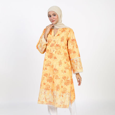 Eminent Printed Kurti-Mustard, Women Ready Kurtis, Eminent, Chase Value