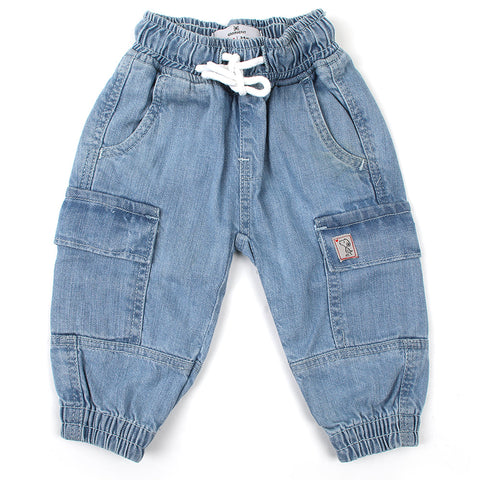 Eminent Newborn Boys Denim Pant - Ice Blue, Newborn Boys Shorts & Pants, Eminent, Chase Value