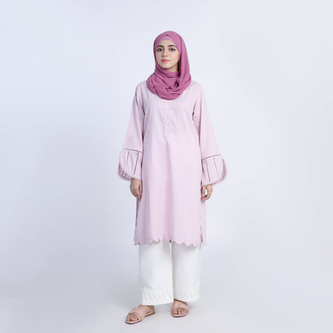 Eminent Women's Kurti - Baby Pink