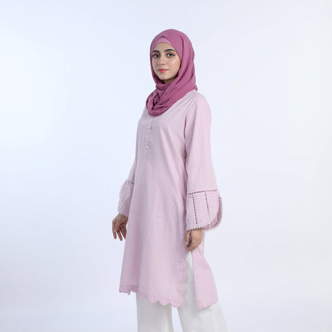 Eminent Women's Kurti - Baby Pink