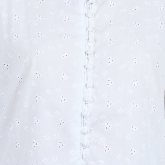 Eminent Women's Stitched Kurti - White, Women Ready Kurtis, Eminent, Chase Value