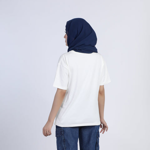 Eminent Women's Half Sleeves Printed T-Shirt - Off White, Women T-Shirts & Tops, Eminent, Chase Value