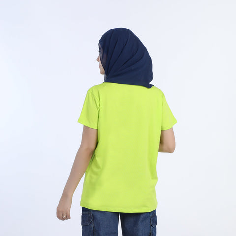 Eminent Women's Half Sleeves Printed T-Shirt - Neon Green, Women T-Shirts & Tops, Eminent, Chase Value