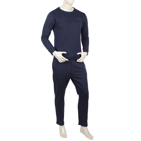 Eminent Mens Embroidered Night Set - Navy Blue, Men's Nightwear, Eminent, Chase Value