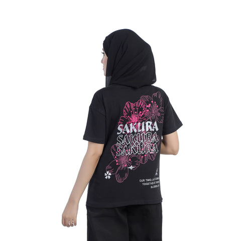 Eminent Women's Half Sleeves Printed T-Shirt - Black, Women T-Shirts & Tops, Eminent, Chase Value