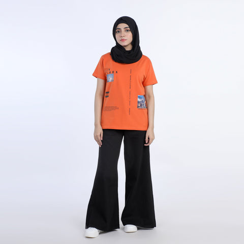 Eminent Women's Half Sleeves Printed T-Shirt - Harvest, Women T-Shirts & Tops, Eminent, Chase Value