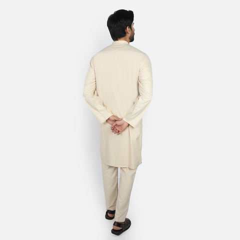 Eminent Men's Kurta Pajama Suit - Beige