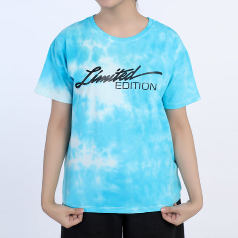 Eminent Women's Half Sleeves Printed T-Shirt - Aqua, Women T-Shirts & Tops, Eminent, Chase Value