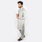 Eminent Men's Embroidered Kurta Shalwar Suit - Grey