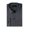 Eminent Men's Formal Chambray Shirt - Charcoal