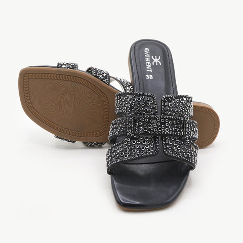 Eminent Women's Slipper - Black, Women Slippers, Eminent, Chase Value