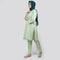 Eminent Women's Embroidered 3pcs Suit - Mint Green