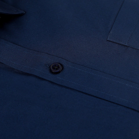 Eminent Men's Formal Plain Shirt - Navy Blue