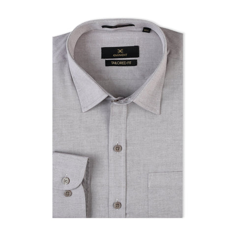 Eminent Men's Formal Chambray Shirt - Light Brown