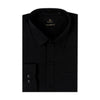 Eminent Men's Formal Plain Shirt - Black