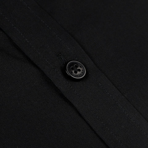 Eminent Men's Formal Plain Shirt - Black