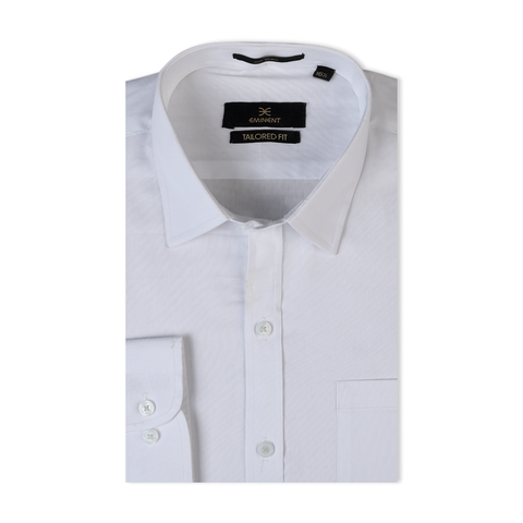 Eminent Men's Formal Chambray Shirt - White