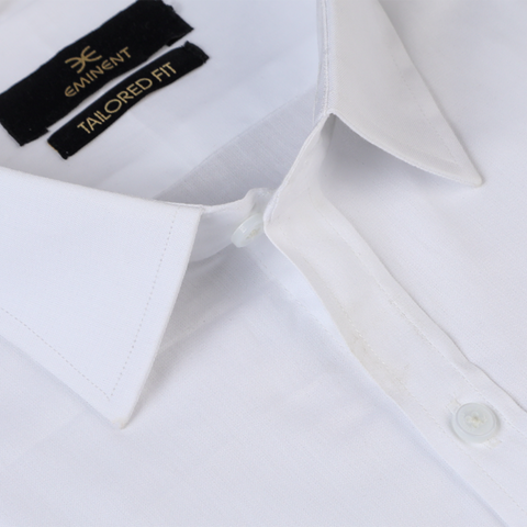 Eminent Men's Formal Chambray Shirt - White