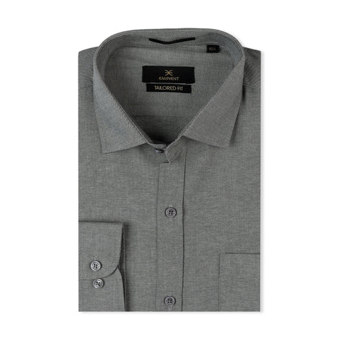 Eminent Men's Formal Chambray Shirt - Grey