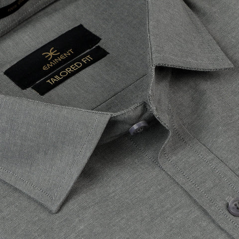 Eminent Men's Formal Chambray Shirt - Grey