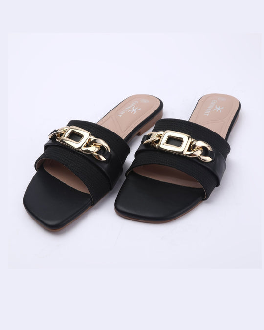 Eminent Women's Slipper - Black, Women Slippers, Chase Value, Chase Value