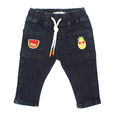 Eminent Newborn Girls Denim Pant - Dark Blue, Newborn Girls Shorts Skirts & Pants, Eminent, Chase Value