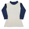 Eminent Girls Frock with Top - White & Blue