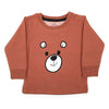 Eminent Newborn Boys Full Sleeves Sweat Shirt - Brown