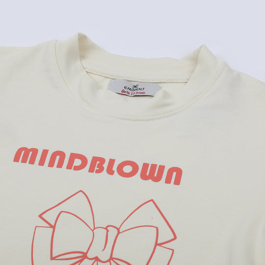 Eminent Girls Full Sleeves SweatShirt - Off White, Girls Hoodies & Sweat Shirts, Eminent, Chase Value