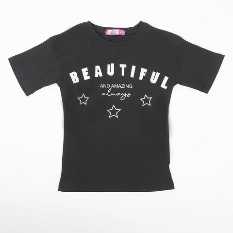 Eminent Girls T-Shirt - Black, Girls T-Shirts, Eminent, Chase Value