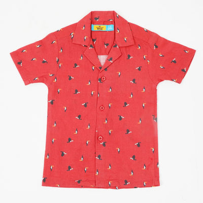 Boys Casual Printed Shirt