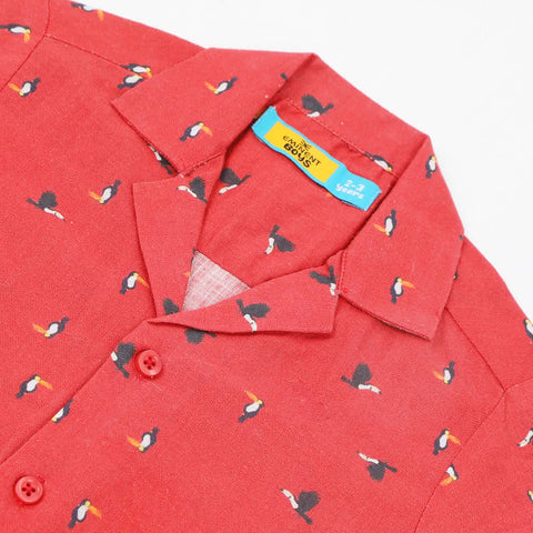 Boys Casual Printed Shirt