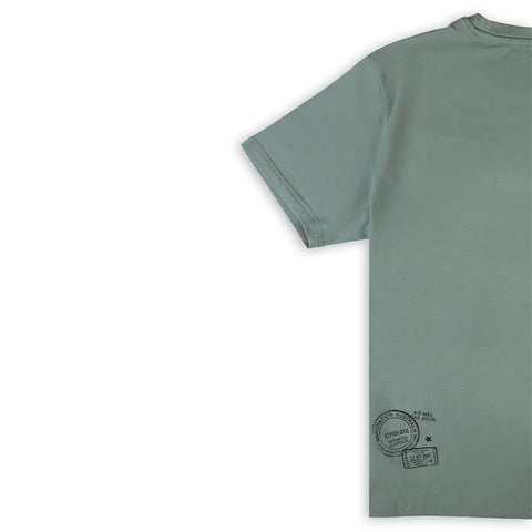 Eminent Men's Half Sleeves T-Shirt - Laurel Green
