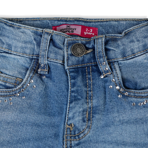 Eminent Girls Skinny Denim Pant - Light Blue