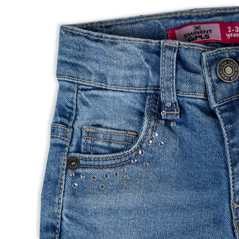 Eminent Girls Skinny Denim Pant - Light Blue