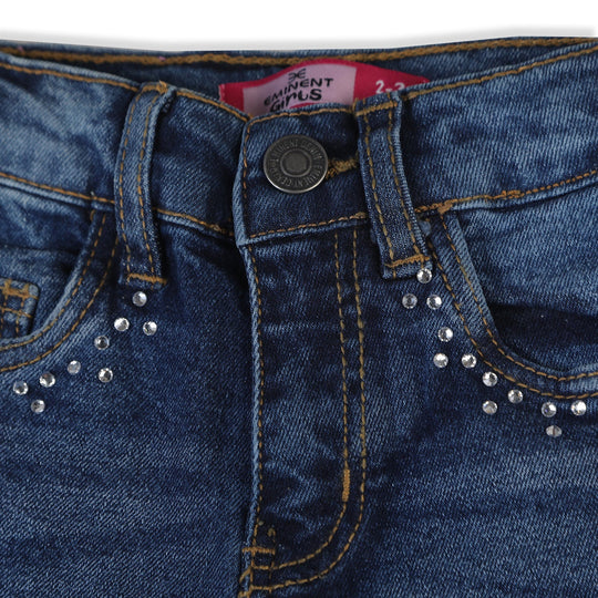 Eminent Girls Skinny Denim Pant - Mid Blue