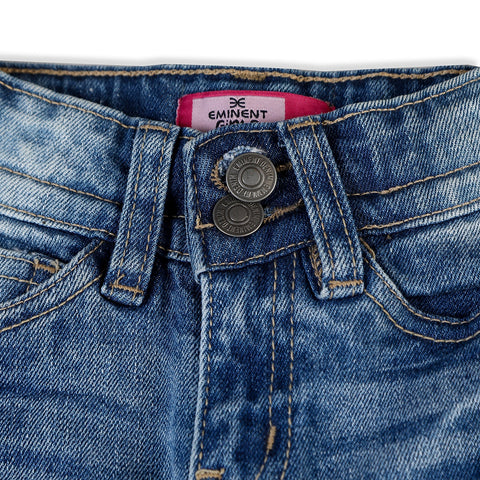Eminent Girls Denim Pant - Mid Blue