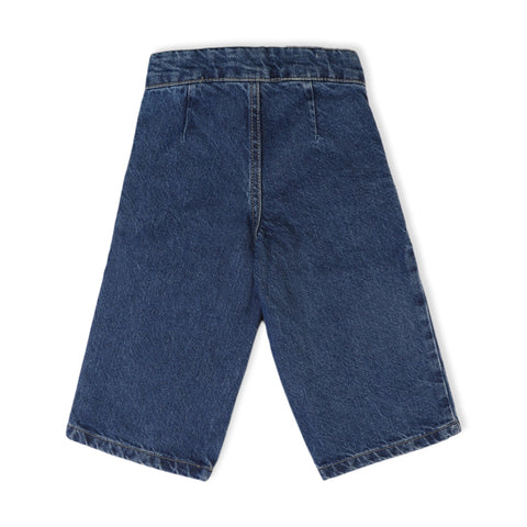 Eminent Girls Wider Denim Pant - Dark Blue