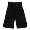 Eminent Girls Wider Leg Denim Capri - Black