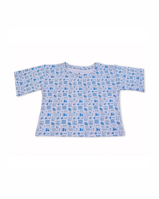 Eminent Girls Half Sleeves T-Shirt - Neon Blue, Girls T-Shirts, Eminent, Chase Value