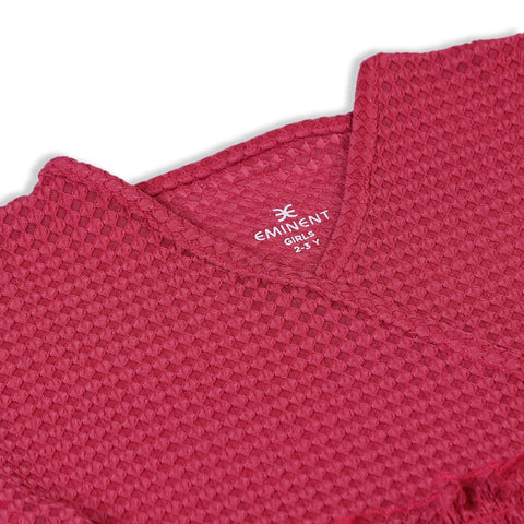 Eminent Girls Half Sleeves T-Shirt - Maroon, Girls T-Shirts, Eminent, Chase Value